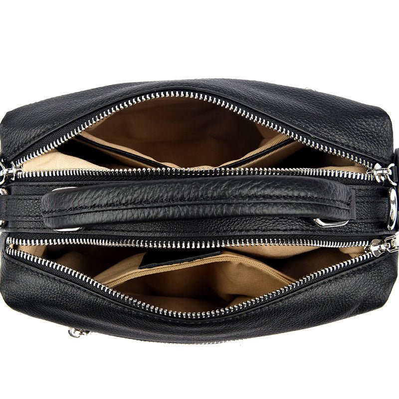 Womens Shoulder Bag Made From Premium Full-grain Cowhide For A Luxurious - Overture Gifts
