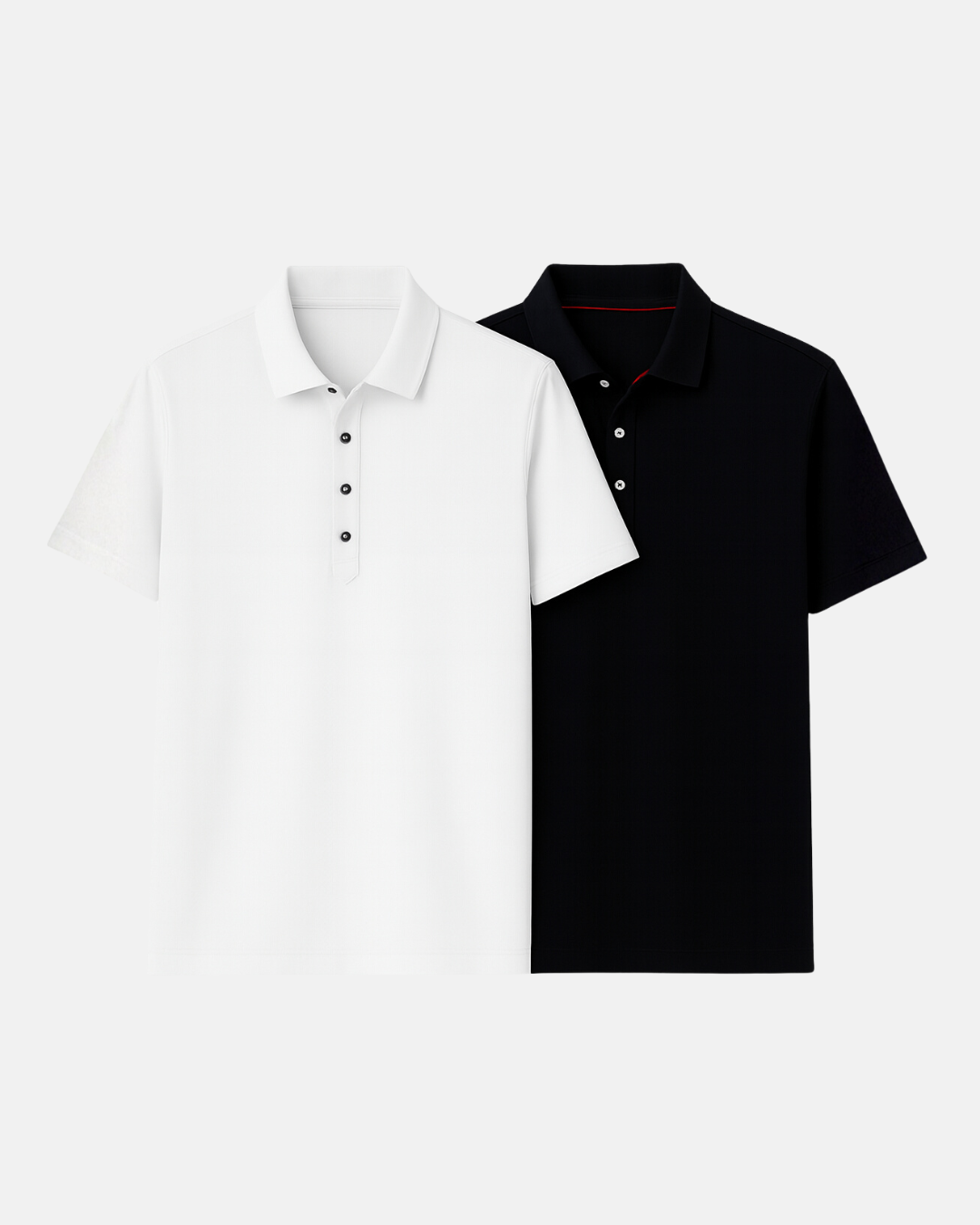 Buki Cinqo Polo 2-Pack - White/Black  - Men
