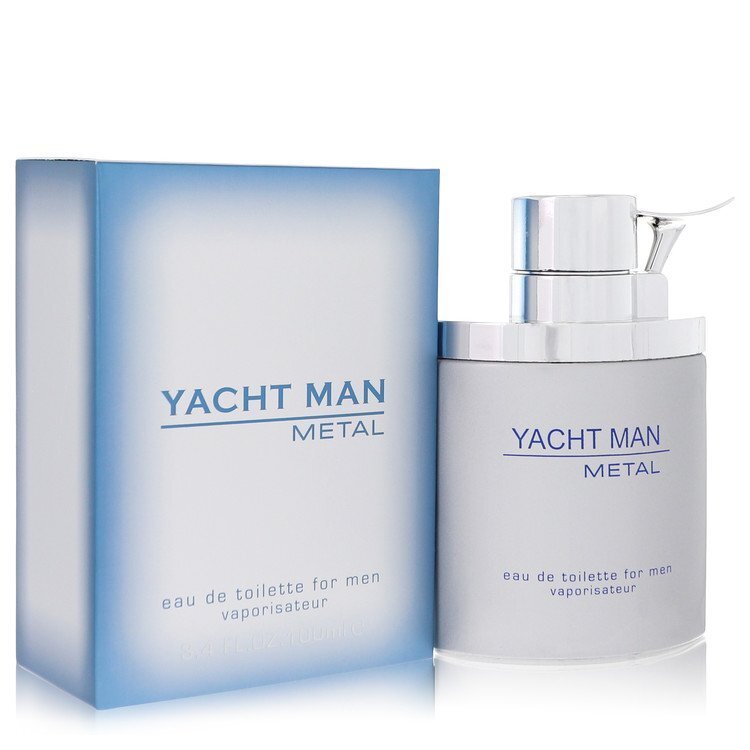 Yacht Man Metal by Myrurgia Eau De Toilette Spray 3.4 oz (Men) - Overture Gifts