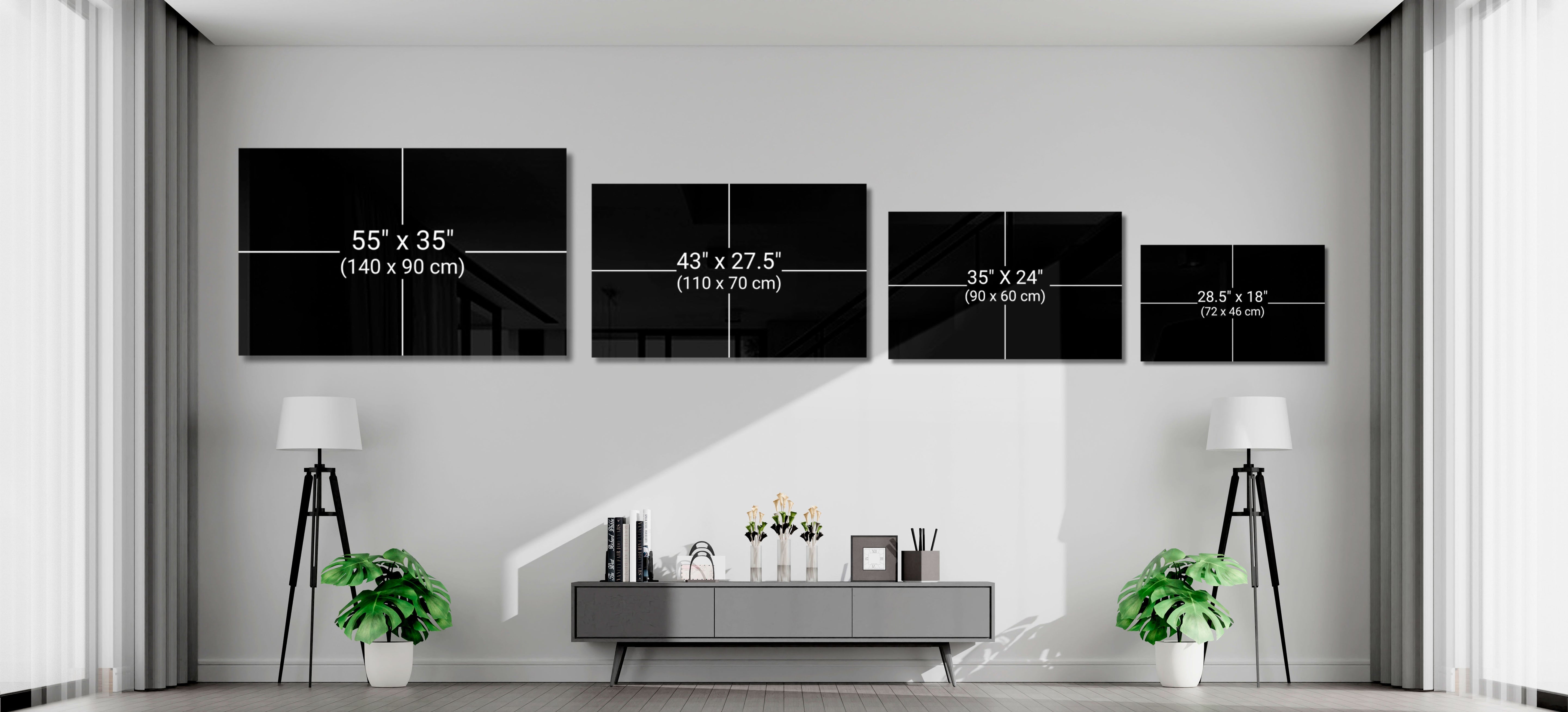 Get Shit Done Bold Black Glass Wall Art