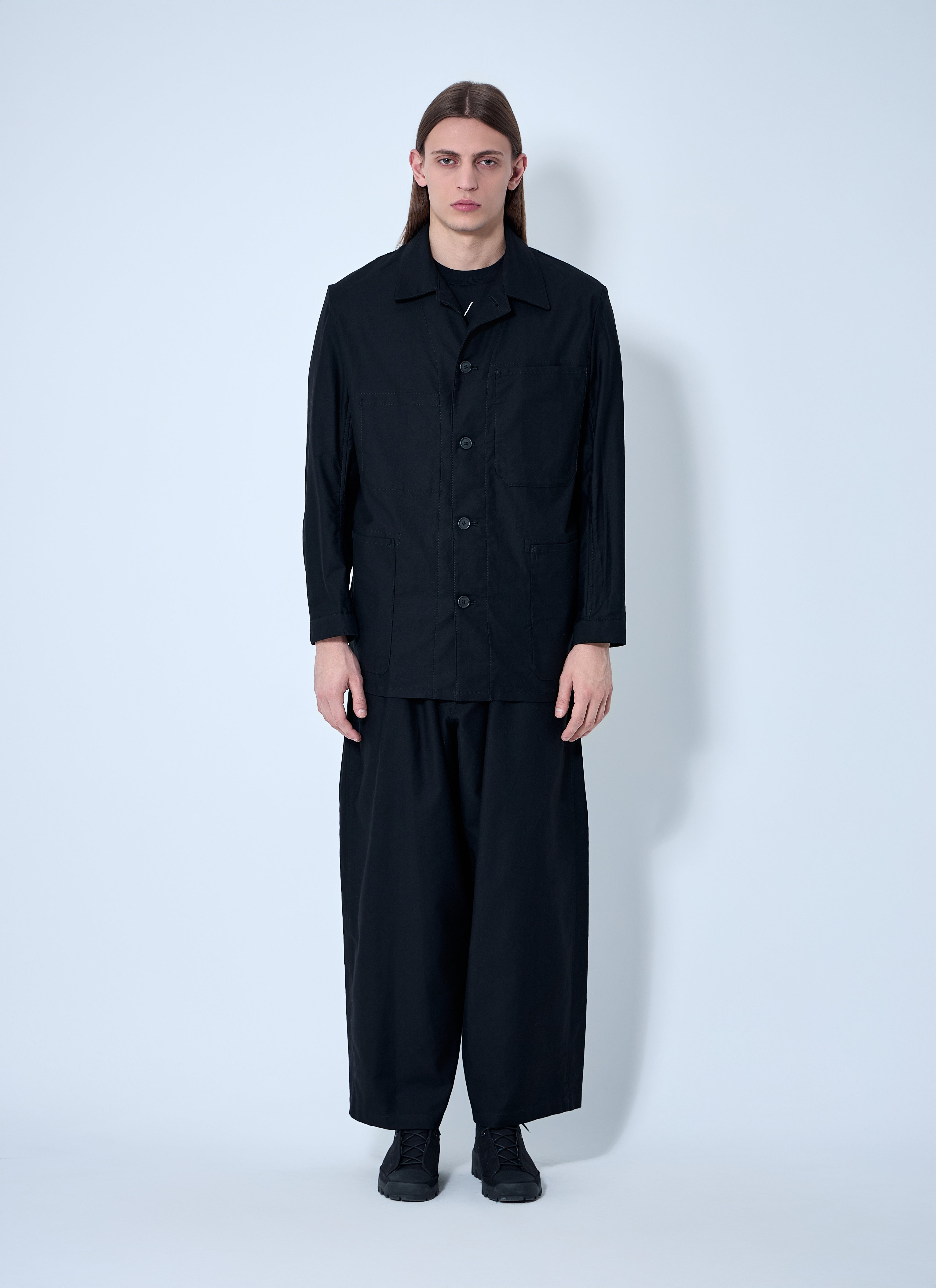 Yohji Yamamoto Men Button-Down Shirt