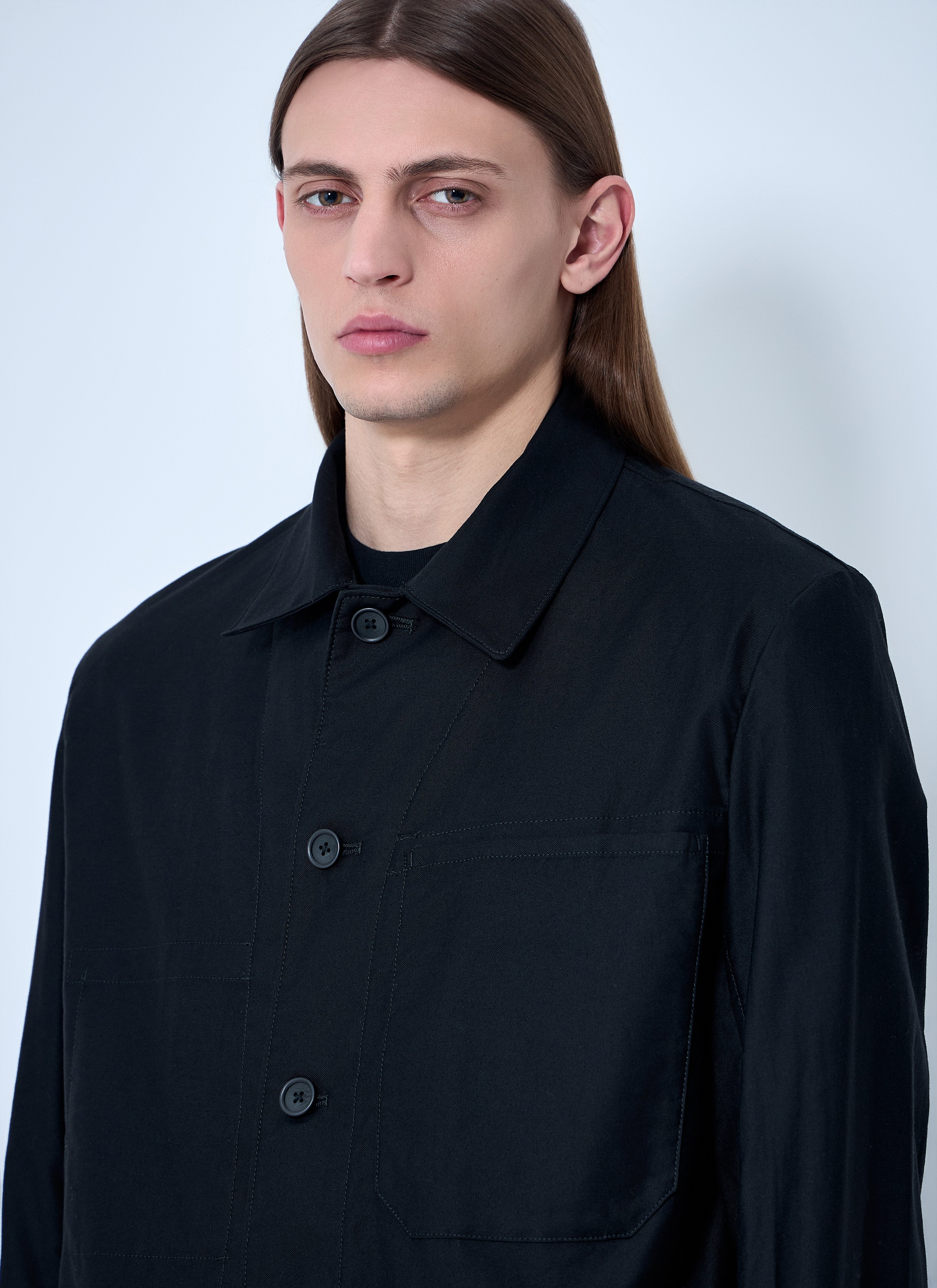 Yohji Yamamoto Men Button-Down Shirt