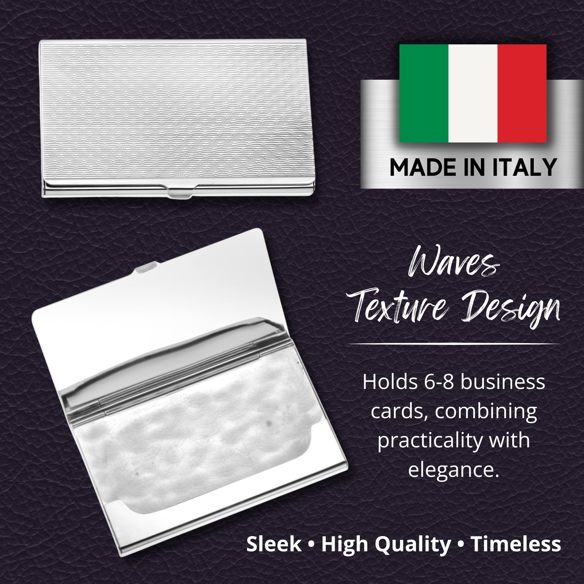Z.SAMUEL Luxury Sterling Silver 925 Business Card Holder Italy for Men and Women - Overture Gifts