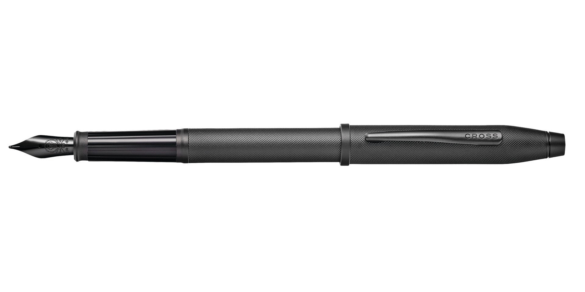 Century® II Black PVD Micro-knurl Fine Nib Fountain Pen